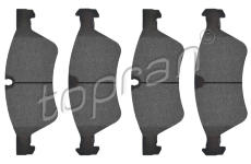 Sada brzdových platničiek kotúčovej brzdy TOPRAN 401 934