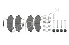 Sada brzdových destiček, kotoučová brzda TOPRAN 723 256
