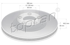 Brzdový kotouč TOPRAN 114 026