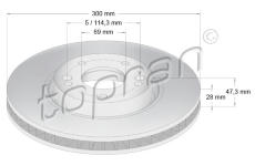 Brzdový kotouč TOPRAN 820 766