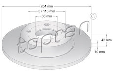 Brzdový kotouč TOPRAN 205 526