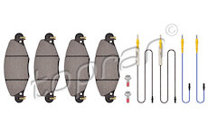 Sada brzdových destiček, kotoučová brzda TOPRAN 721 231