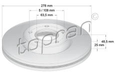 Brzdový kotouč TOPRAN 302 335