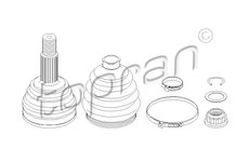 Sada kloubů, hnací hřídel TOPRAN 104 016