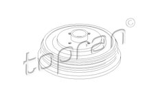 Brzdový buben TOPRAN 112 138