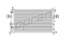 Chladič, chlazení motoru TOPRAN 206 972
