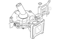 Vodní čerpadlo, chlazení motoru TOPRAN 302 222