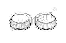 Filtr, vzduch v interiéru TOPRAN 501 186