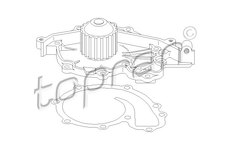 Vodní čerpadlo, chlazení motoru TOPRAN 700 422