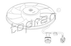 Větrák, chlazení motoru TOPRAN 112 321