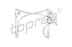 Zvedací zařízení oken TOPRAN 113 418