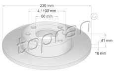 Brzdový kotouč TOPRAN 200 934