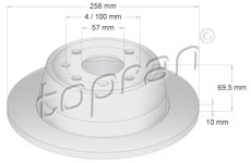 Brzdový kotouč TOPRAN 200 947