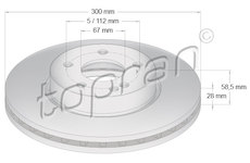Brzdový kotouč TOPRAN 401 930