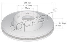 Brzdový kotouč TOPRAN 401 899