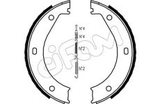 Sada brzdových čelistí, parkovací brzda CIFAM 153-013K