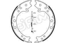 Sada brzdových čelistí, parkovací brzda CIFAM 153-162K