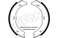 Sada brzdových čelistí, parkovací brzda CIFAM 153-248