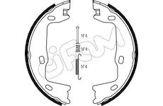 Sada brzdových čelistí, parkovací brzda CIFAM 153-302K