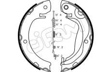 Sada brzd. čeľustí parkov. brzdy CIFAM 153-453K