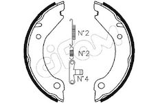 Sada brzdových čelistí, parkovací brzda CIFAM 153-473K