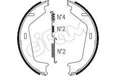 Sada brzdových čelistí, parkovací brzda CIFAM 153-479K