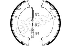 Sada brzdových čelistí, parkovací brzda CIFAM 153-480K
