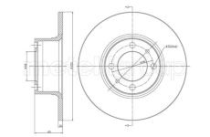 Brzdový kotouč CIFAM 800-043
