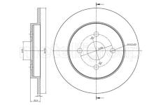 Brzdový kotouč CIFAM 800-1013C