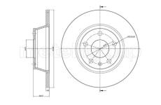 Brzdový kotouč CIFAM 800-1021C