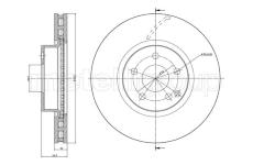 Brzdový kotouč CIFAM 800-1026C