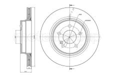 Brzdový kotouč CIFAM 800-1027C