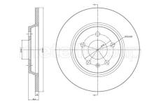 Brzdový kotouč CIFAM 800-1032C