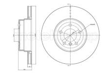 Brzdový kotouč CIFAM 800-1041C