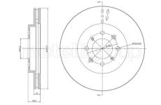 Brzdový kotouč CIFAM 800-1050C