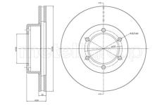 Brzdový kotouč CIFAM 800-1065C