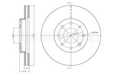 Brzdový kotouč CIFAM 800-1066C
