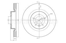 Brzdový kotouč CIFAM 800-1067C