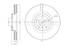 Brzdový kotouč CIFAM 800-1070C