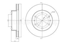 Brzdový kotouč CIFAM 800-1077C