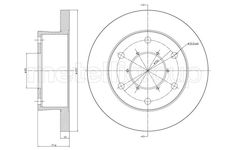 Brzdový kotouč CIFAM 800-1088C