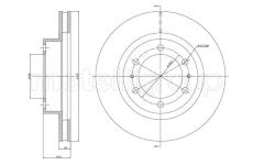 Brzdový kotouč CIFAM 800-1094C