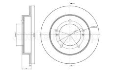 Brzdový kotouč CIFAM 800-1096
