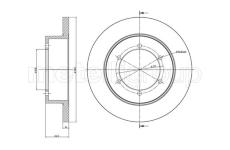 Brzdový kotouč CIFAM 800-1109C