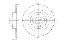 Brzdový kotouč CIFAM 800-1112