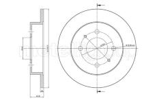 Brzdový kotúč CIFAM 800-1114C