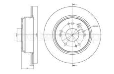 Brzdový kotouč CIFAM 800-1117C