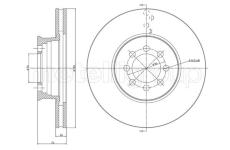 Brzdový kotouč CIFAM 800-1131C