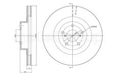 Brzdový kotouč CIFAM 800-1132C