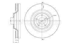 Brzdový kotouč CIFAM 800-1134C
